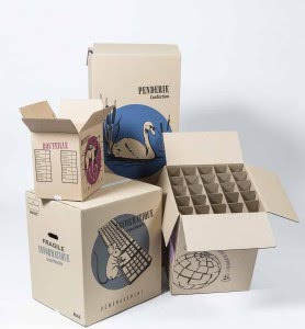 Gamme variée de cartons de déménagement 