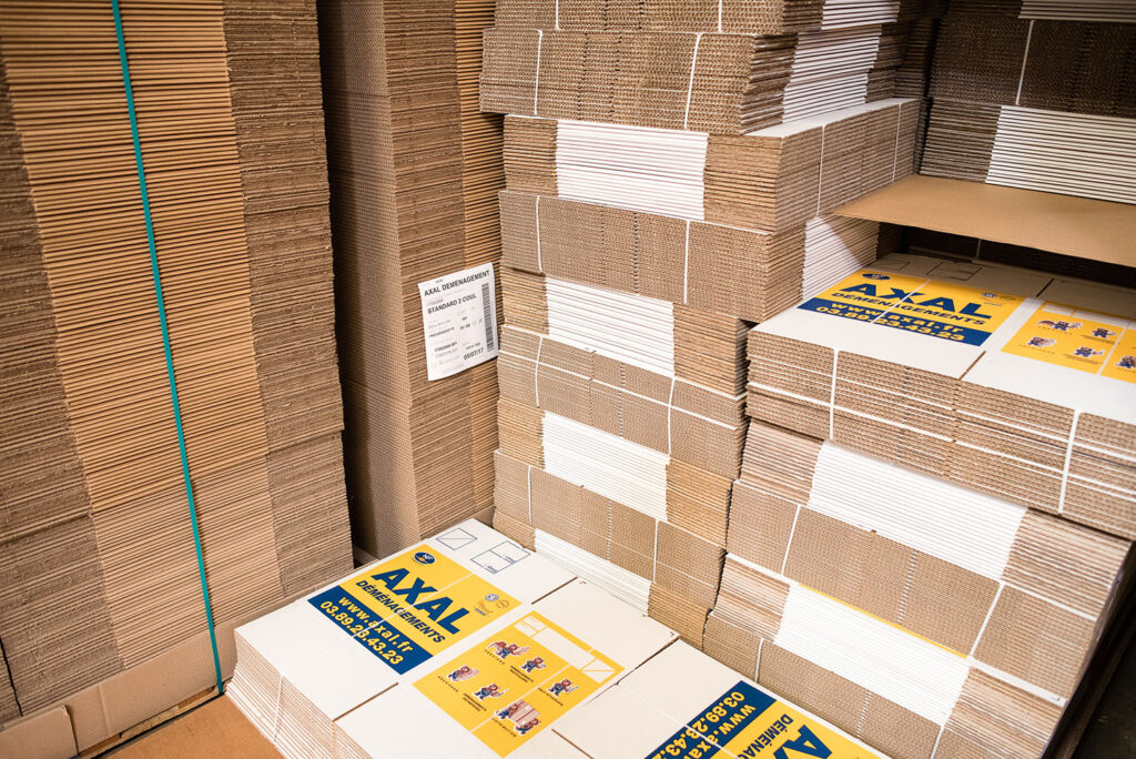 vente cartons de déménagement Axal au format plié