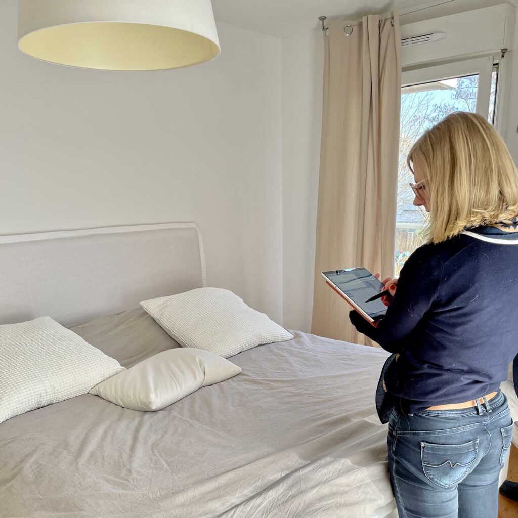 Réalisation d'une visite technique du logement permettant d'évaluer le volume et les spécificités du déménagement